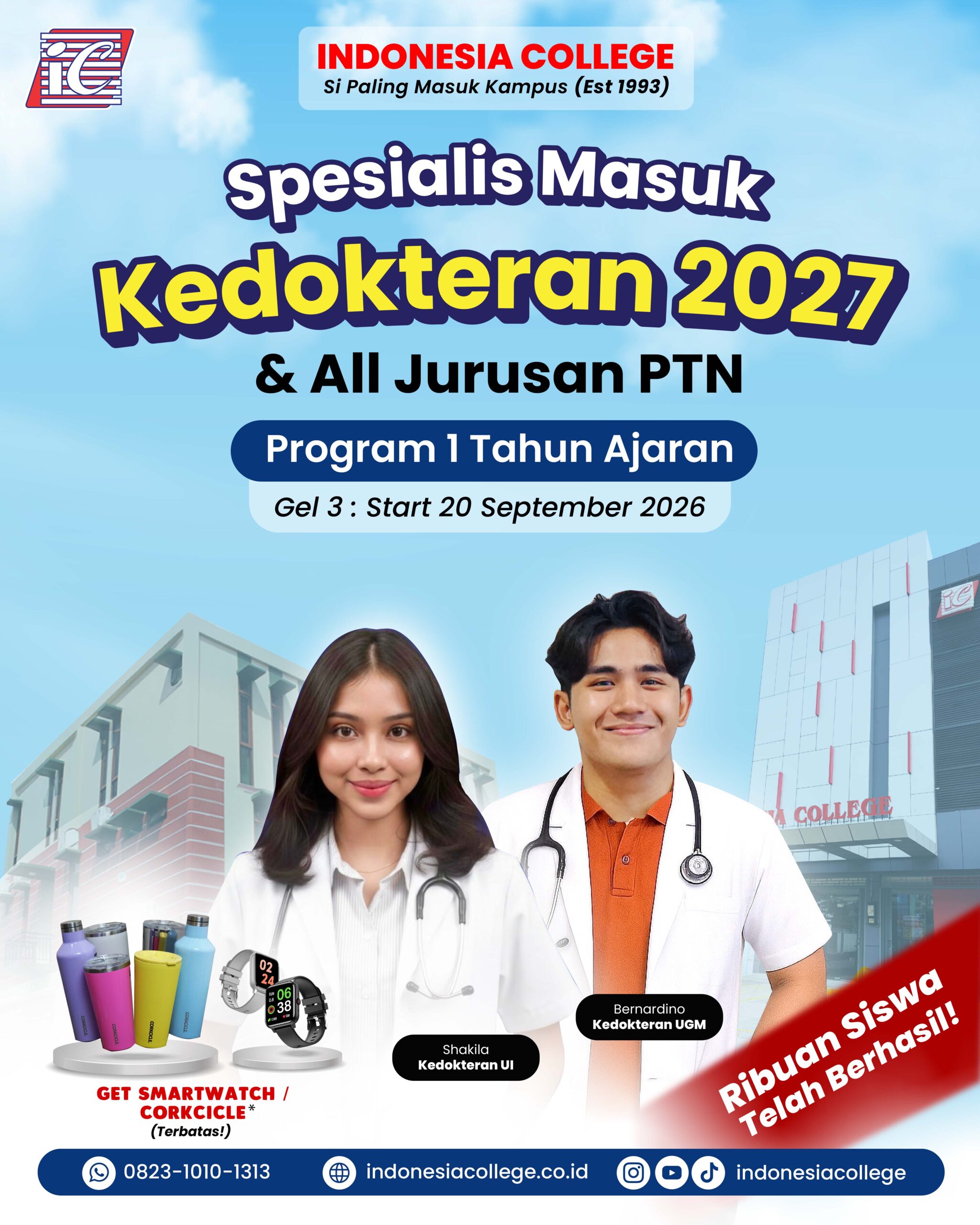 Bimbel Kedokteran 1 tahun ajaran 2027